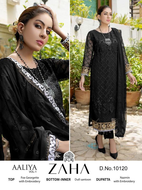 Zaha Aaliya Vol 1 Georgette Designer Pakistani Suit Collection